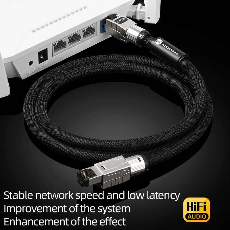 Интернет-кабель ATAUDIO CAT8,  – обзор и цена Lan Cable Gaming