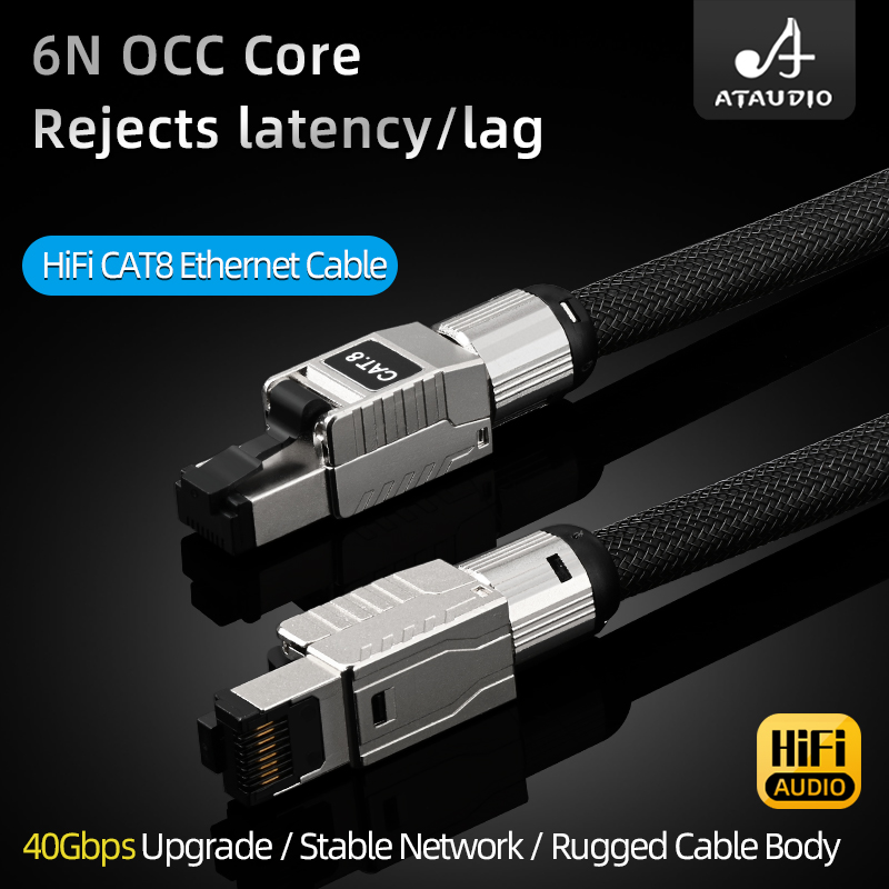 Интернет-кабель ATAUDIO CAT8,  – обзор и цена Lan Cable Gaming