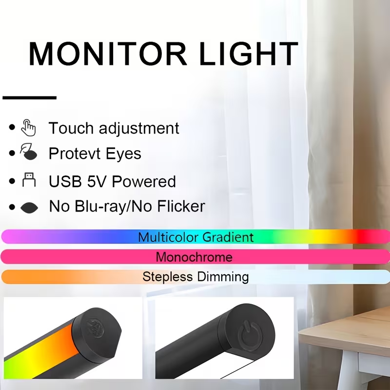 Светодиодная лампа-монитор, по – обзор и цена Led Gaming Light Strip