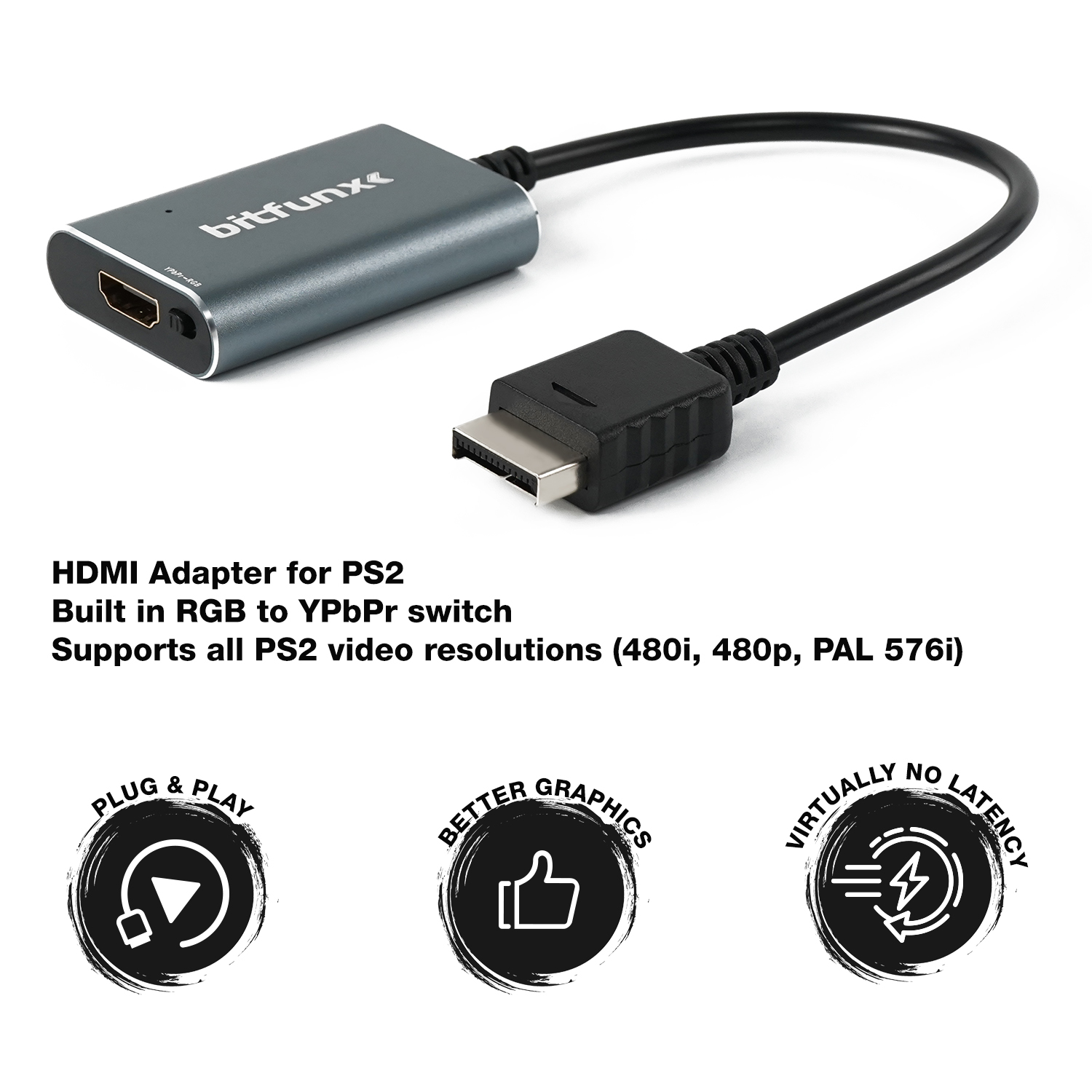 Bitfunx RGB/Component To HDMI  – обзор и цена Gaming Console All In One