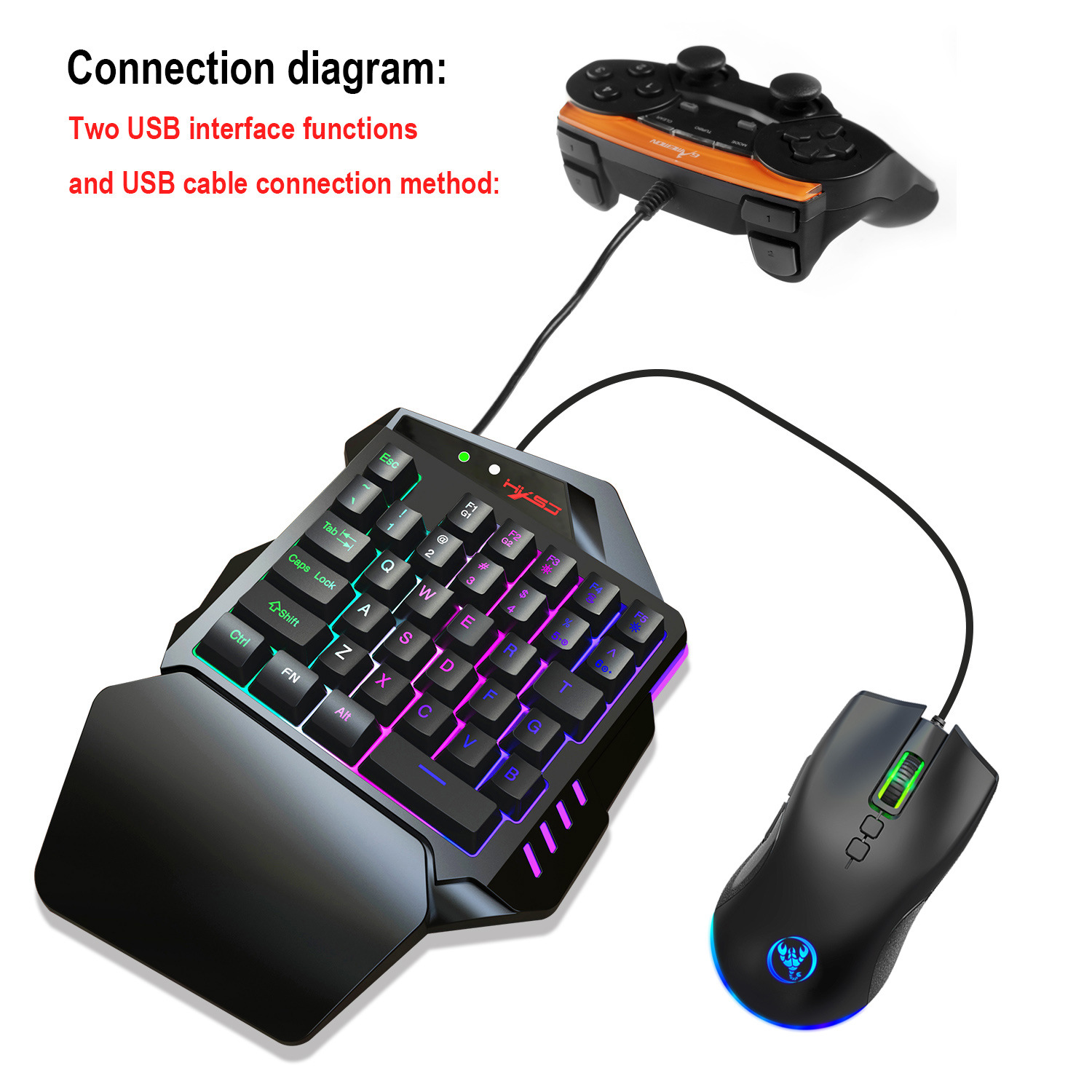 Игровой набор клавиатура+мышь, – обзор и цена Gaming Console With Keyboard