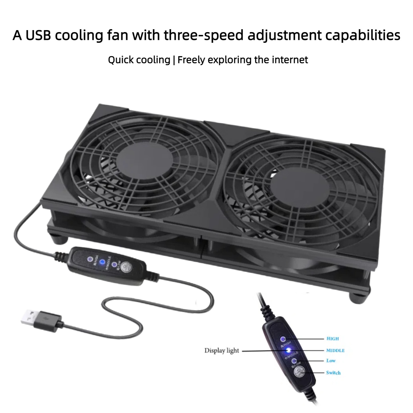 Двойной USB-вентилятор с 3-ско – обзор и цена Console Cooling Fan